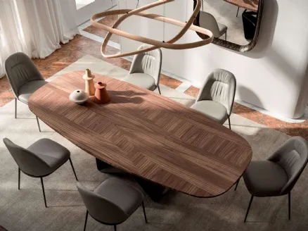 Gem wooden table by Ozzio