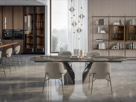 Table in SuperMarmo Kaleido by Bontempi