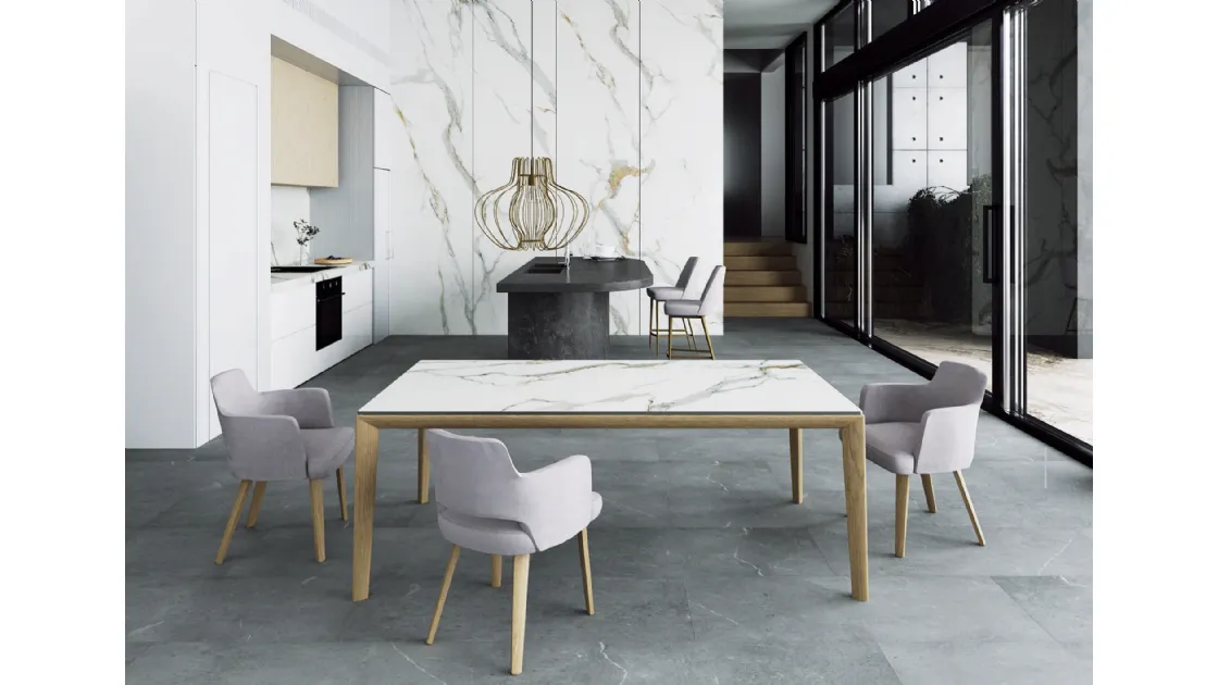 Omega extendable table by Colico
