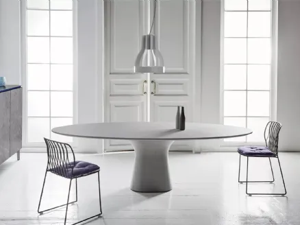 Podium cement table by Bontempi