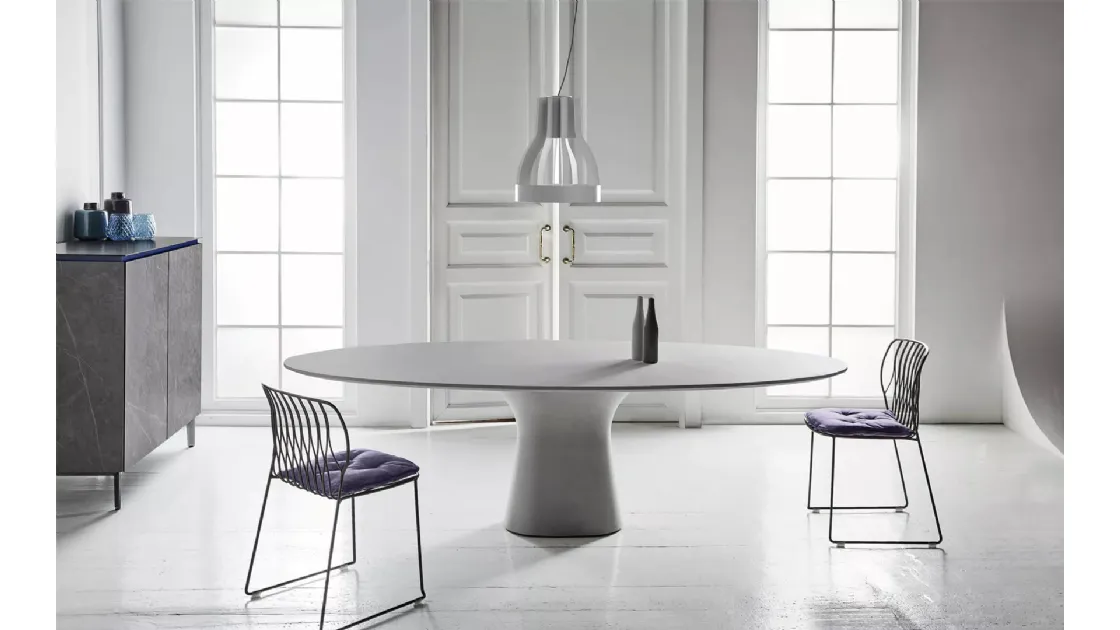 Podium cement table by Bontempi