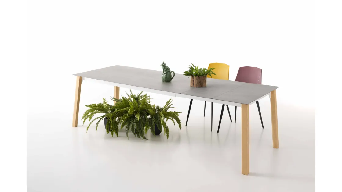 Extendable table Quadro Angoli Raggiati by Pointhouse