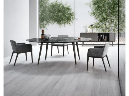 Rea Light Stone table by Novamobili