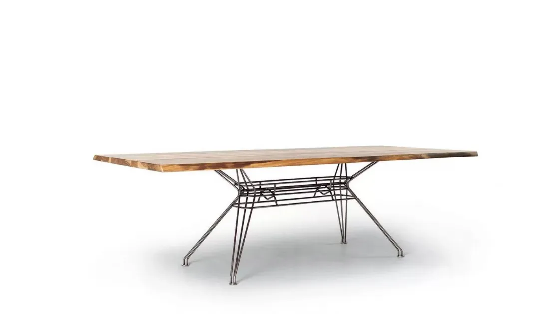 Solid wood Sander table by Bontempi
