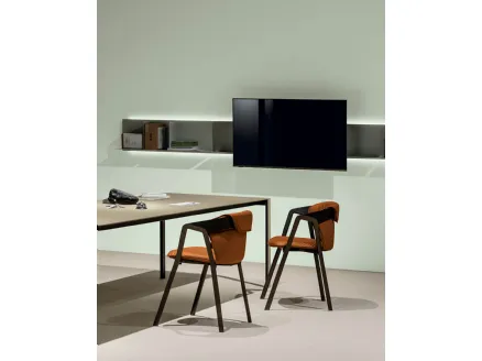 Avenue Library TV Integration by Kristalia is a mobile TV stand.