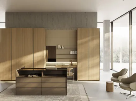 Air throat wardrobe by Kristalia