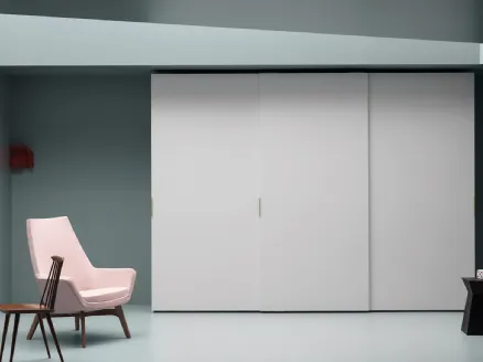 Wardrobe with sliding doors Aria Simple by Kristalia