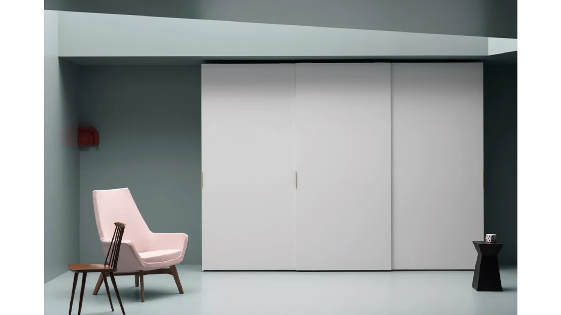 Wardrobe with sliding doors Aria Simple by Kristalia
