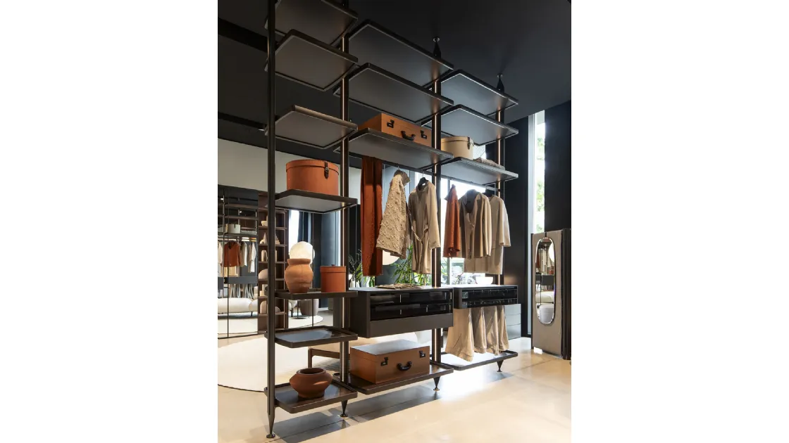 Dedalo walk-in closet by Novamobili