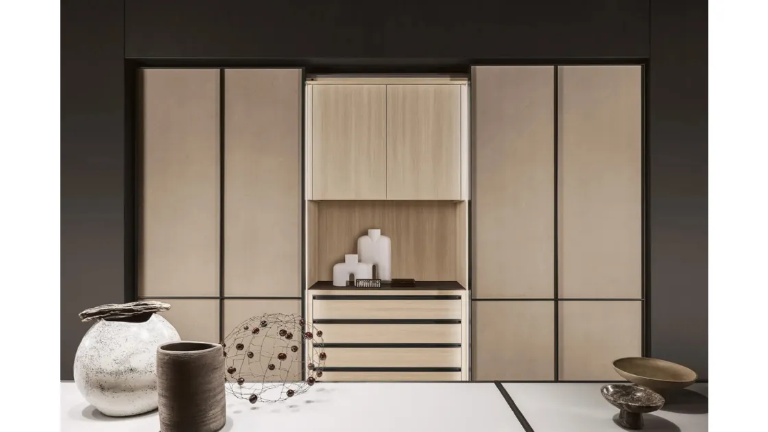 Wardrobe with sliding doors Geoluxe by Erba