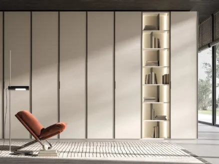 Kyoto White hinged wardrobe by Tagliabue Mobili.