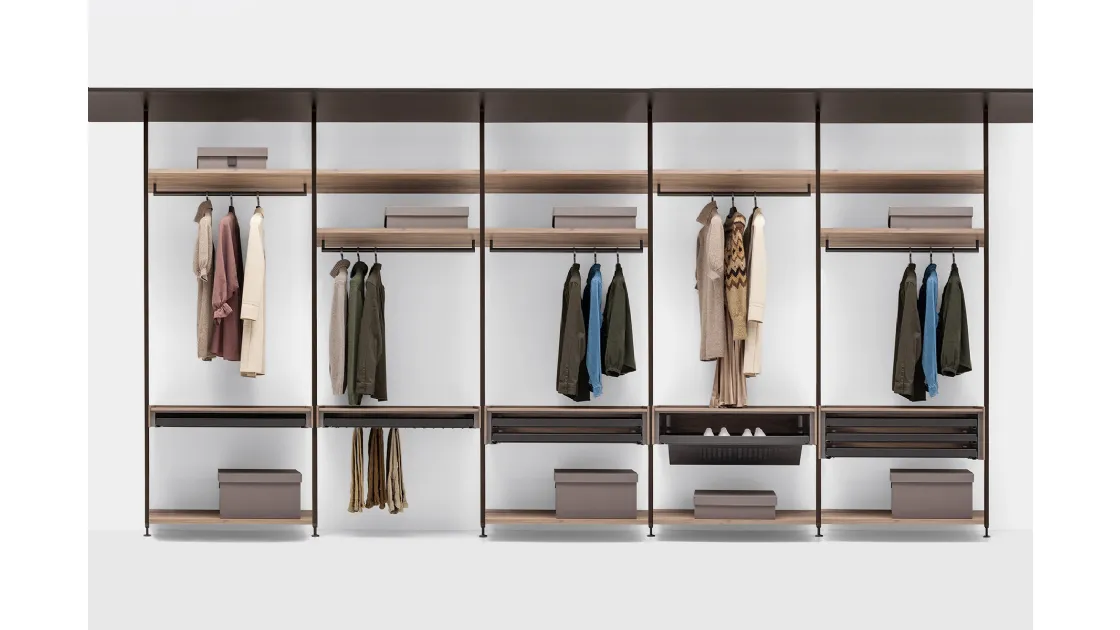 Novel wardrobe by Kristalia.