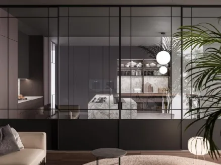 Indoor Deco Sliding Glass and Aluminum Door by ADL