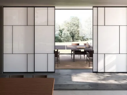 Deco Sliding Glass and Aluminum Interior Door by ADL.
