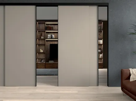 Indoor sliding door ESP Fusion in laminate by Guzzini & Fontana.