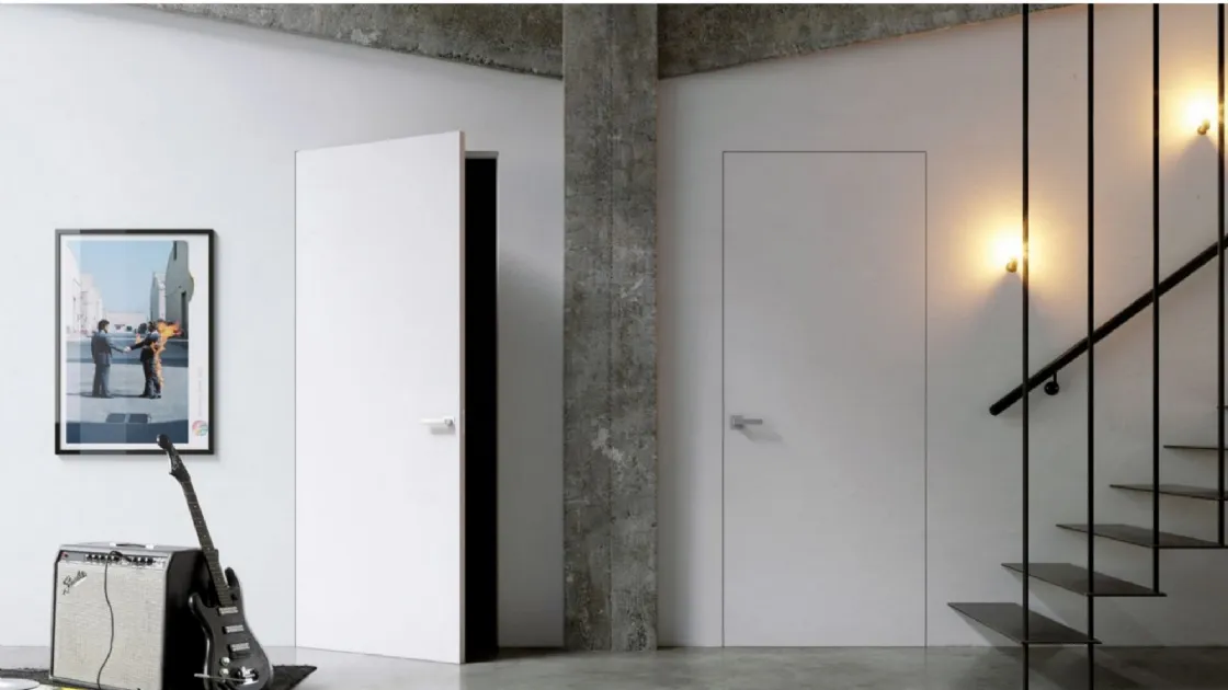 Gea Filo muro swinging interior door by Doal.
