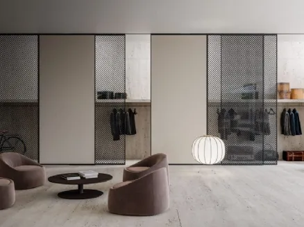 Golden Gate interior sliding glass door in aluminum by ADL