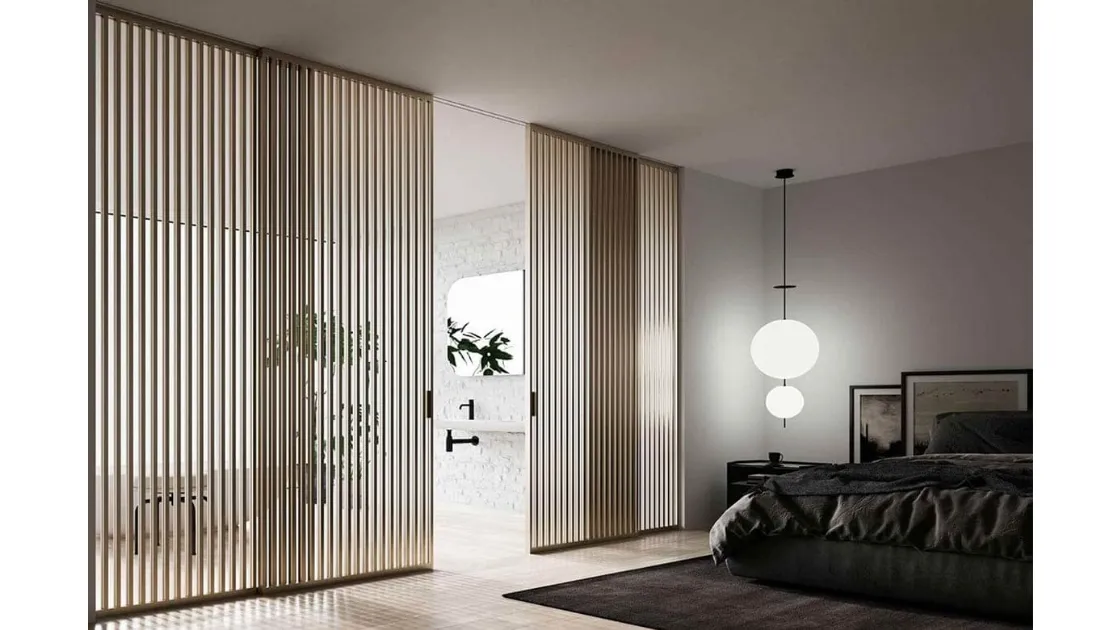 ADL Line Sliding Glass and Aluminum Interior Door