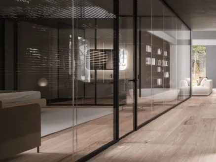 Mies double glass swing interior door by ADL
