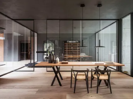 Mies double glass sliding interior door by ADL