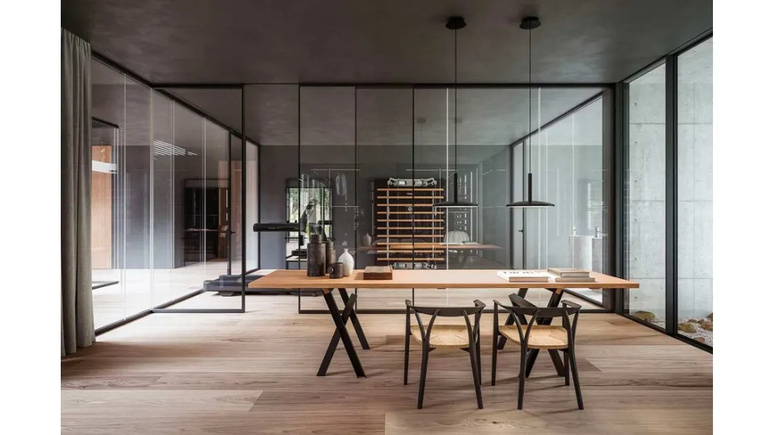 Mies double glass sliding interior door by ADL