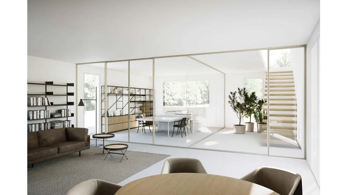 Interior sliding glass door Mies single by ADL.