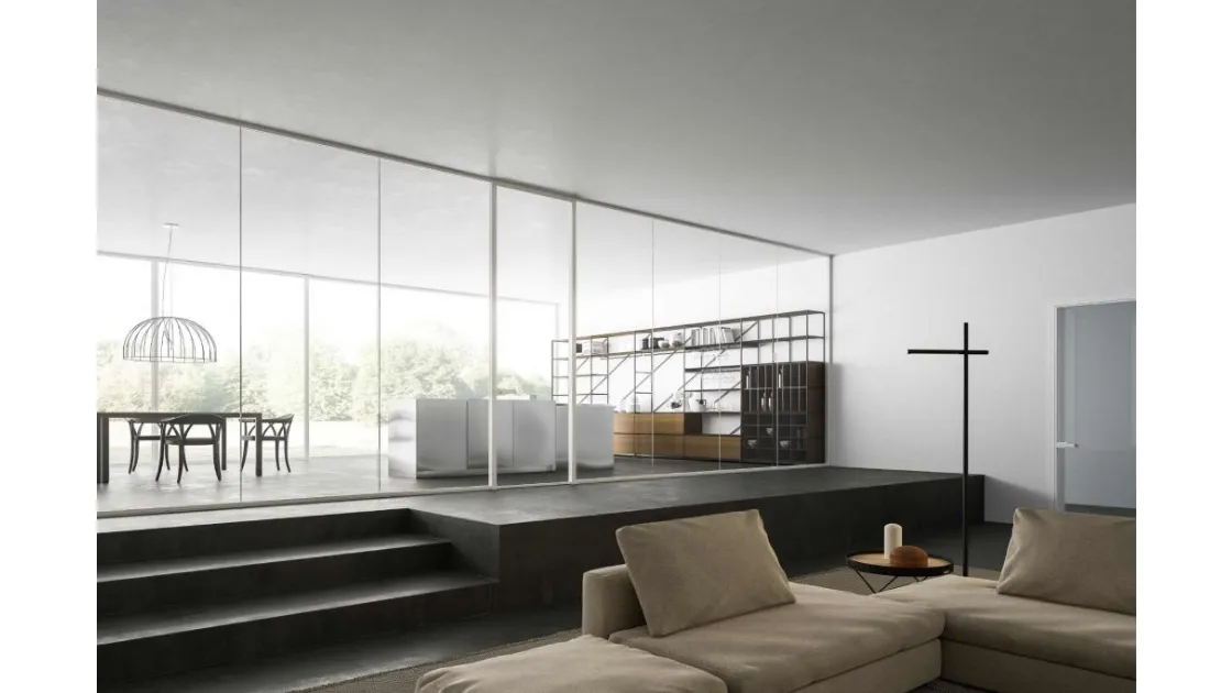 ADL Mies single glass sliding interior door