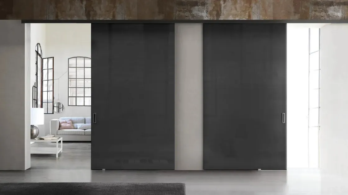 Tao Suspended Interior Door in Doal Lacquer