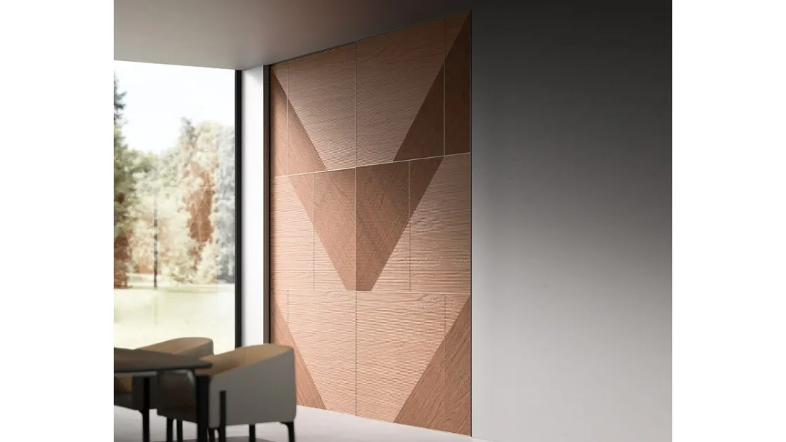 Sliding wooden door for interiors Wall Code Cinetica by ADL.