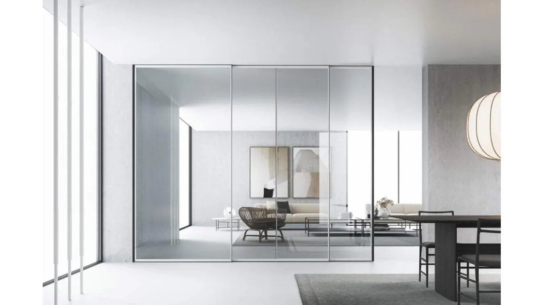ADL's Wall Code Ipe sliding indoor door.
