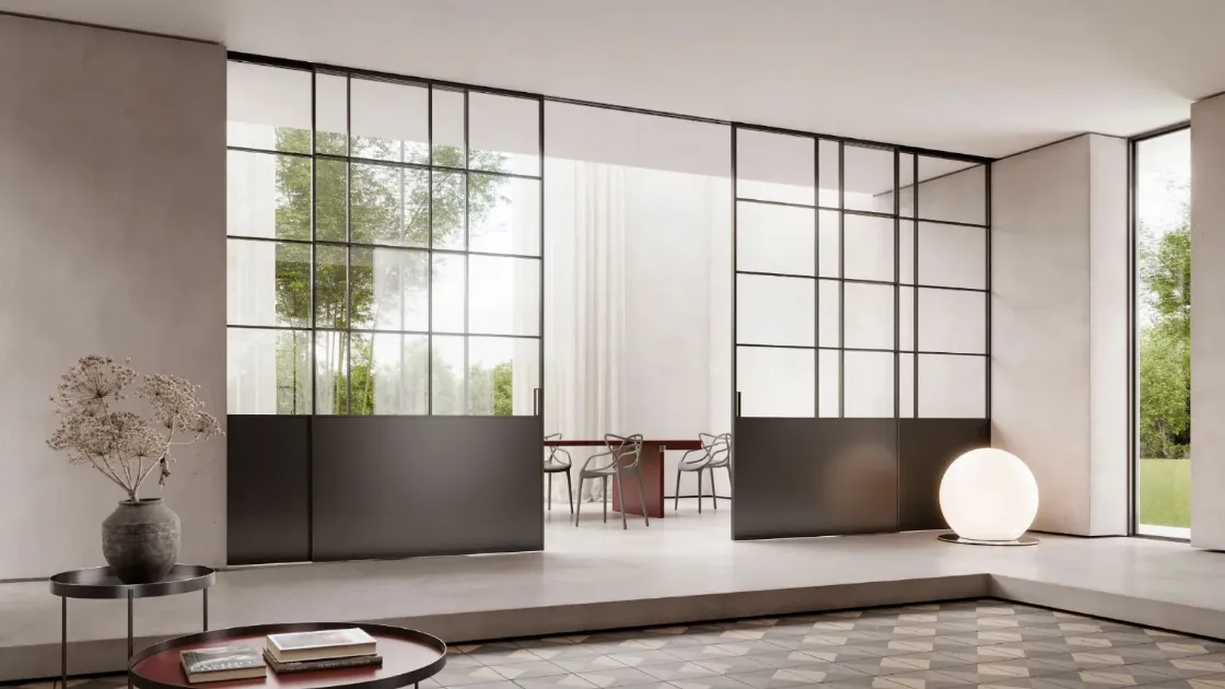 Zeus Suspended Lacquered Interior Door by Doal