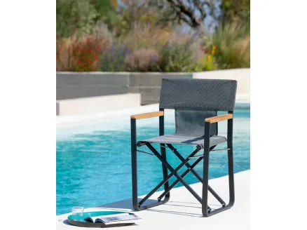 Poltroncina Cosette in aluminum and polypropylene fabric by Unopiu.